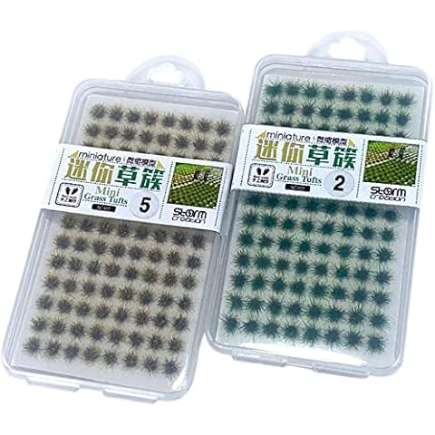 Cayway 208 PCS Static Grass Tuft Kit Cover