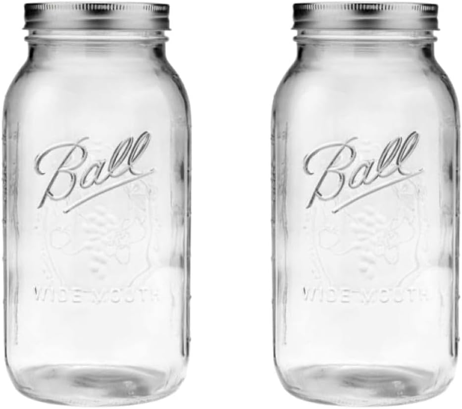 64 ounce Jar, Wide Mouth, Set of 2