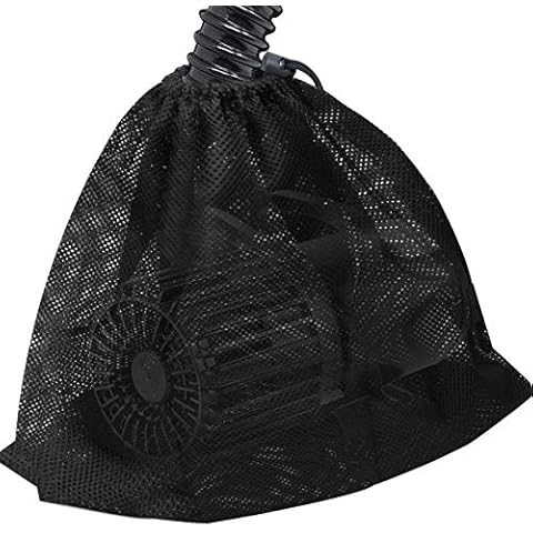 Hecaty 17.7"x 17.7" Large Pump Barrier Bag, Pond Pump Filter Bag, Black Media, Nylon Mesh Bag, Swimming Pool Filters(Black) Cover