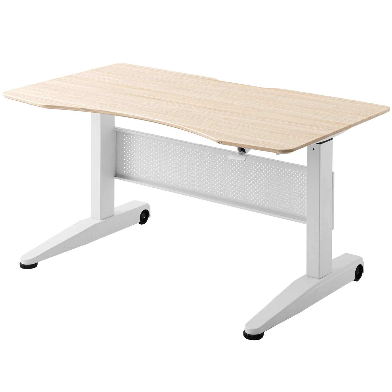 Amazon | タンスのゲン 昇降式テーブル 幅120cm 小さめ PCデスク 高さ
