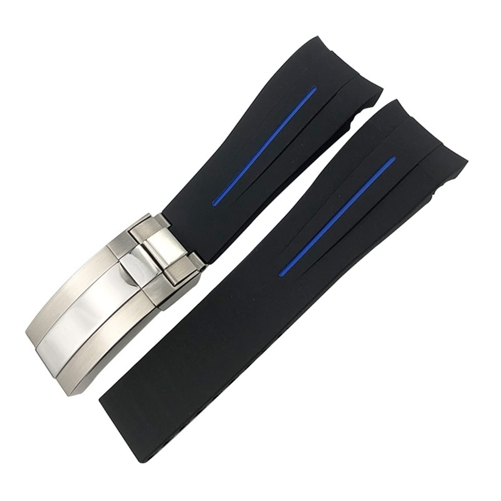 Bracelet silicone étanche 21mm agate pour montre Submariner - 7