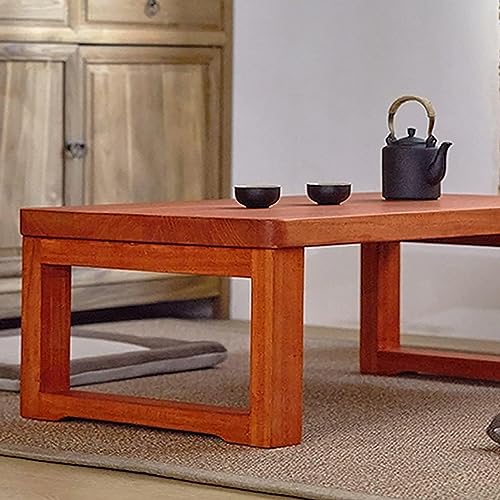 Table basse basse multifonctionnelle bois massif gain de place - 6