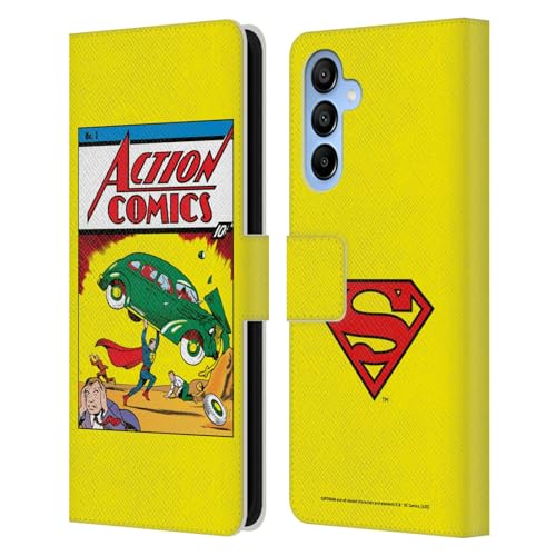 Head Case Designs Licenza Ufficiale Superman DC Comics Fumetti D'Azione 1 Copertine Libri Comici Famosi Custodia Portafoglio in Pelle Compatibile con Samsung Galaxy A16 5G