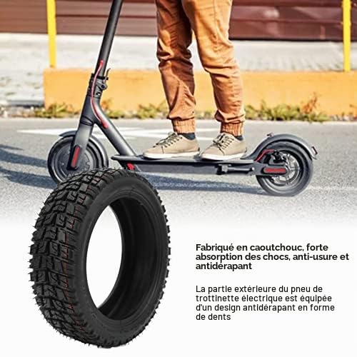 SUNGOOYUE Pneu Tubeless 10x2.75-6.5, Scooter électrique Tubeless 10 Pouces Remplacement de Pneu Hors Route pour Speedway 5 Dualtron 3 E Scooter