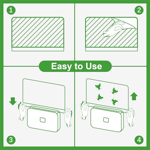 Image of LFSYS 40 Packs Refill Card(Refills Only) for Plug in UV Light Fly Trap, Sticky Board Refills for LFSYS Plug-in Fly Trap