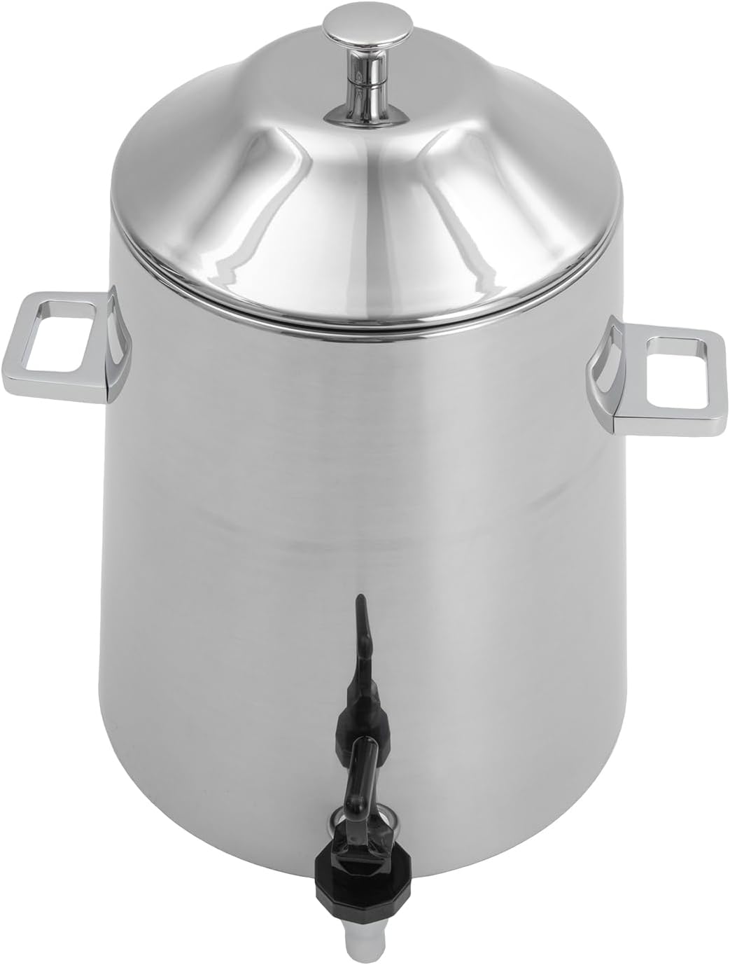 Coffee Urn with Fuel Holder 3.2 Gal,Hot Thermal Beverage Dispenser Coffee Urn, Thermos Urn for Party Even Buffet Catering with 95-185℉ Heating Board & Fuel Tray (Sliver)