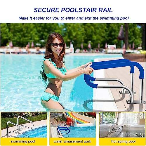 Escalera de piscina GAGALU con pasamanos de acero inoxidable miniatura 5