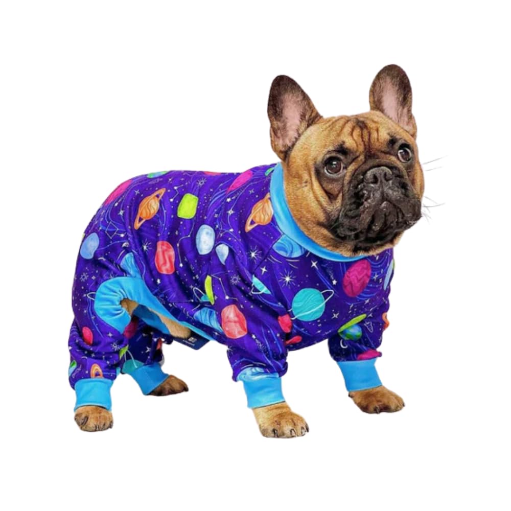 Spark Paws Dog Pajamas - Stretch Onesie Recovery Full Leg Surgery Suit PJS