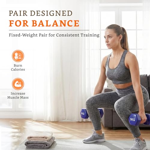 Image of Amazon Brand - Solimo Vinyl Dumbbell