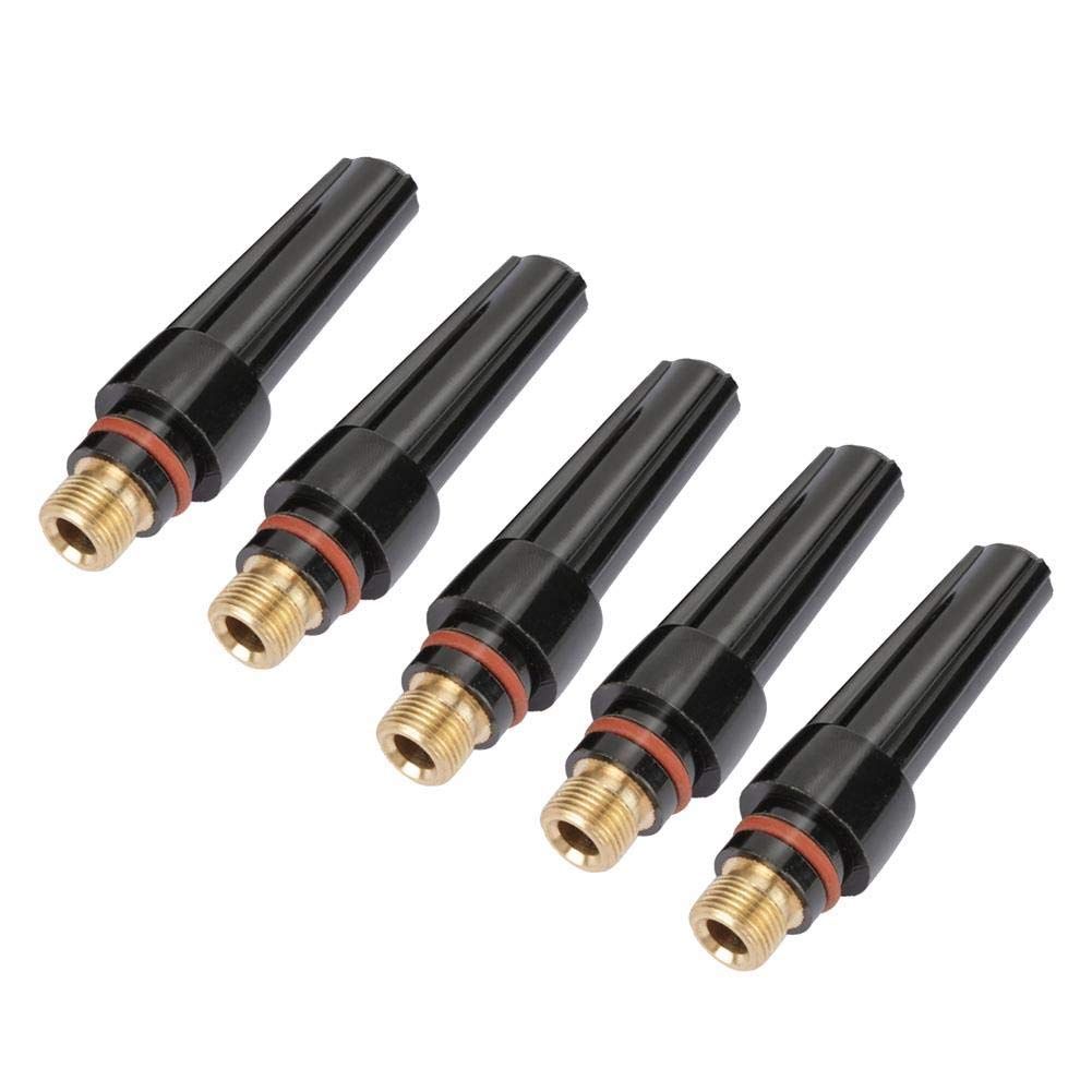 Tig Torch Kit Tig Welding Back Caps Set For WP-17/18/26 Torch, 3 Sizes Available, Black Color, Suitable For Hobbyists, 5pcs (15pcs57Y02 57Y03 57Y04 Tig Welding Kit