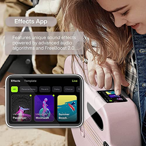 LAVA ME 3 Smartguitar, 36 Inch Guitare Acoustique en Fibre de Carbone, (Rose,Piano Bag) - Les Beatles, Paul McCartney, John Lennon, RIngo Starr, George Harrison LAVA ME 3 Smartguitar, 36 Inch Guitare Acoustique en Fibre de Carbone, (Rose,Piano Bag) – Image 4