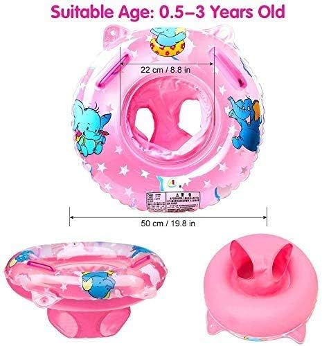 Walsai Baby Swimming Float, Inflatable Swimming Ring with Float Seat for 6 Months-6 Years Children
