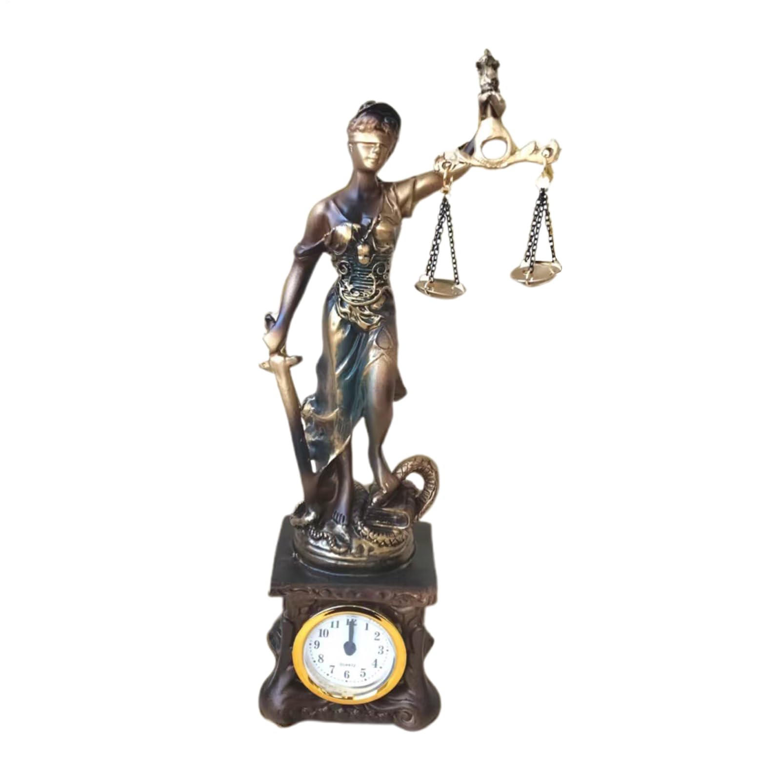 Statue Déesse de la Justice idée cadeau symbolique pour bureau de juriste
