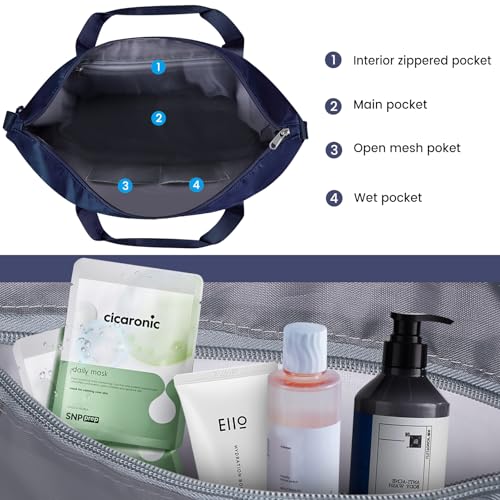 Women's Duffle Bag-798E, Dark Blue, L3