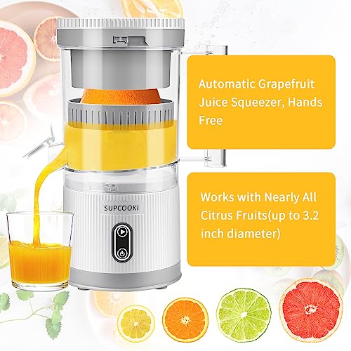 image for SUPCOOKI Electric Citrus Juicer, Rechargeable Juicer Machine with USB 