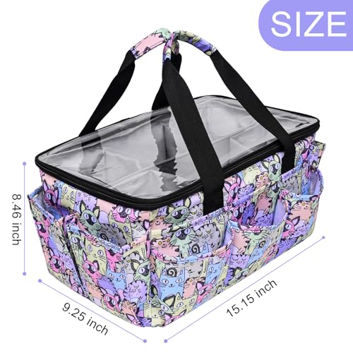 Bolso Tote Multifuncional para Artistas y Oficina 15.15x9.25x8.46 in miniatura 3