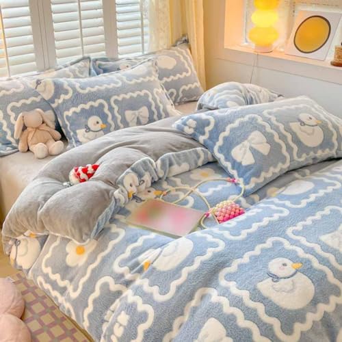 布団カバー 3点セット 寝具カバーセット 枕カバー 掛け布団カバーファスナー仕様 ベッドシーツ 敷き布団カバーマイクロファイバー フランネル 220*240a*4 洗える 発熱 保温 静電気防止加工 丸洗いOK 花柄10 冬 シングル ジップ 掛けカバー