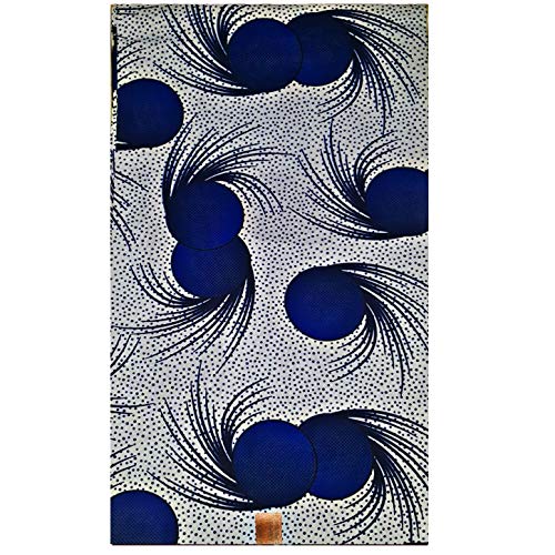 MAYNOWAX Coupon Pagne Tissu Wax africain 100% coton 2 yards soit 180cm x120cm