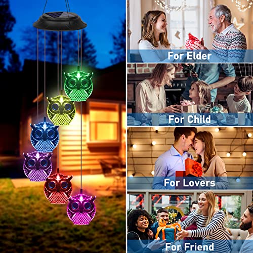 Solar LED Windspiel Mit Schneemann | Farbwechsel Garten Deko | Weihnachtsbeleuchtung