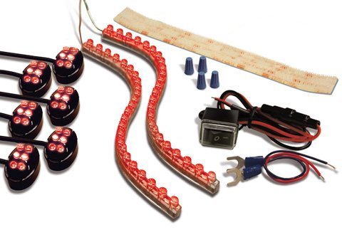 Buztronics/Street FX Pro Light Kit - Black Case - Red 1044659