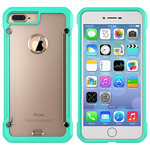 Ostart iPhone7 Case,Slim Fit Flexible Rubber Back Cover Fused TPU Bumper Case for iPhone7 (Green)
