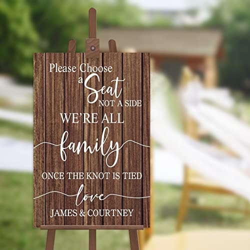Panneau de mariage Boho rustique en bois pour accueillir vos invités avec charme