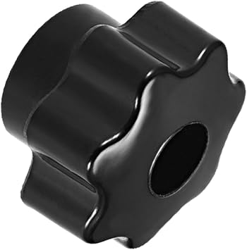Star Knob, 32mm Diameter M6, Plastic Head Female Clamping Nut Handle Screw-On Thread Knob Grip - Applications for Mechanical Equipment, 1-Pieces