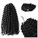 Feather Crochet Hair Extensions Afro Kinky Curly Pre Looped Crochet Human Hair Curly For Black Women Pre Separated Knotless Crochet Hair 18inch 120g