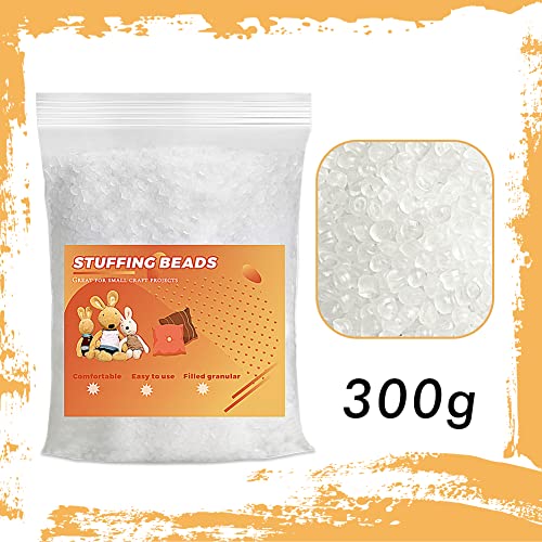 Image of 10.6oz Weight Doll Craft Plastic Filler Beads for Weighted Stuffed Animal - 300g