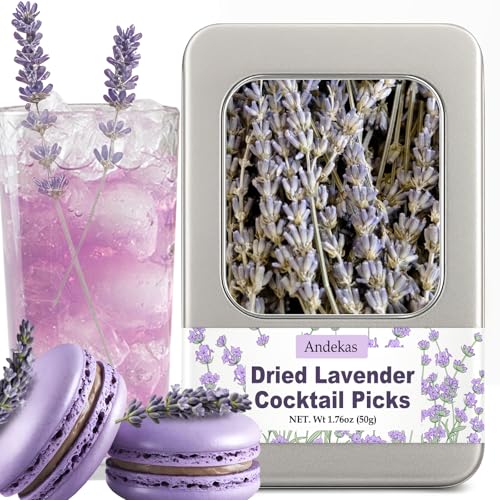 130+ Edible Lavender Sprigs for Cocktails & Cake Garnish 6.69 Culinary Grade Lavender Sticks for Tea Cooking & Decor 1.76 oz (50g) Food-Grade Flowers for Wedding DIY & Gifting