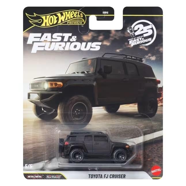 HOT WHEELS Premium Series 25.Yıl Özel Fast & Furious TOYOTA FJ CRUISER HNW46 - JHW69-LA10