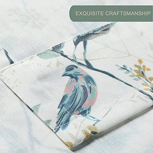 Leeva Valances Tie Up Small Curtains And Valance For Living Room, Rod Vintage Tie-Up Swag Valance Half Windows Treatment For Kid's Room, One Panel, 52X18 Inch, Green #TOP3