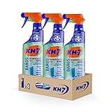 KH-7 Limpiador Baños Desinfectante, Máxima eficacia, Previene la cal, el moho, y elimina 99,9% bacterias, virus encapsulados y hongos, Sin lejía - Pulverizador 750 ml 3 unidades