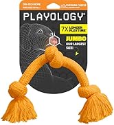 Playology Dri Tech Rope Dog Chew Toy for Large to X-Large Dogs 50lbs & up | Engaging, All-Natural...