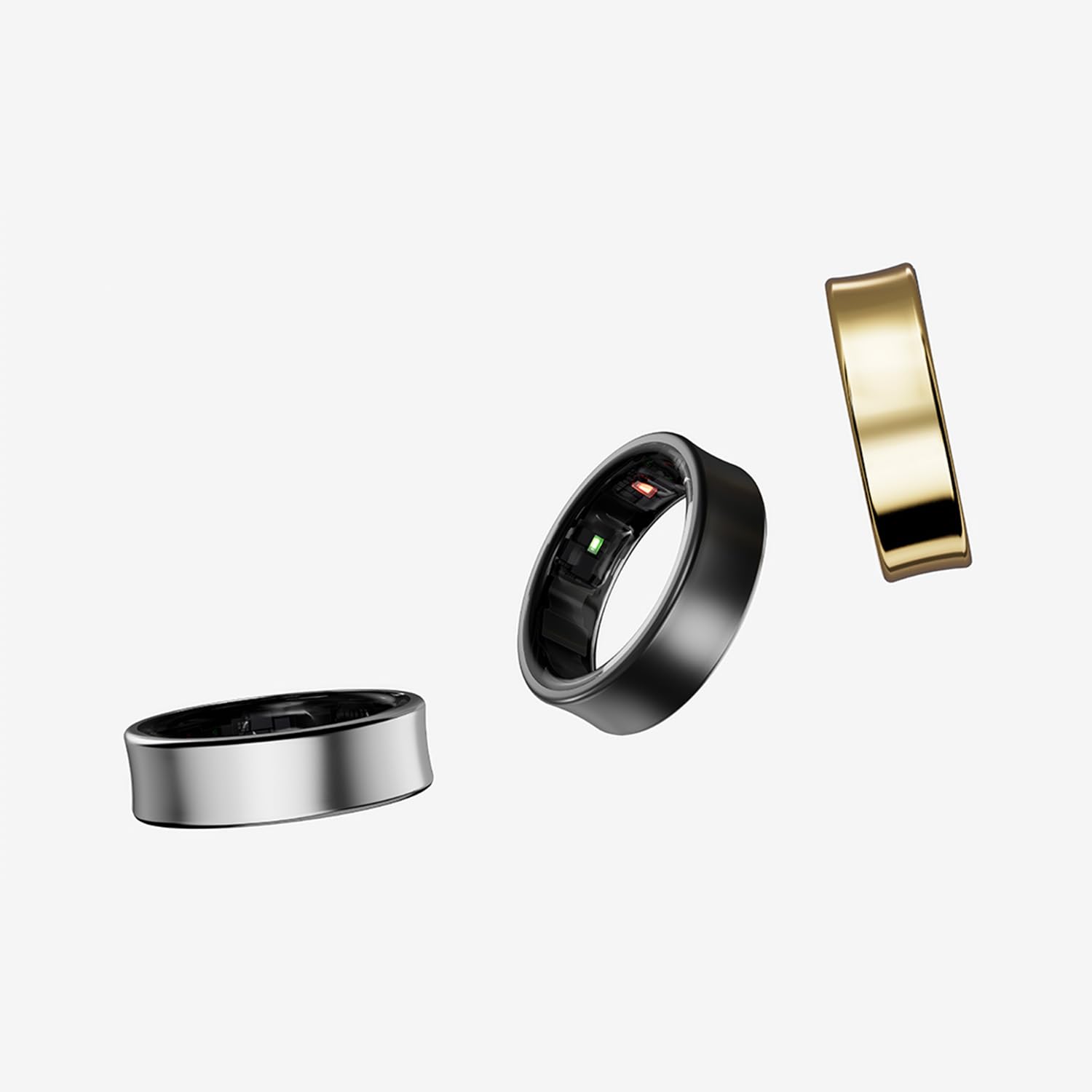 Samsung Galaxy Ring, Smart Ring mit Titan-Gehäuse, Samsung Health mit AI, Schlaftracker, Fitness Tracker, Größe 14 (US), Titanium Black