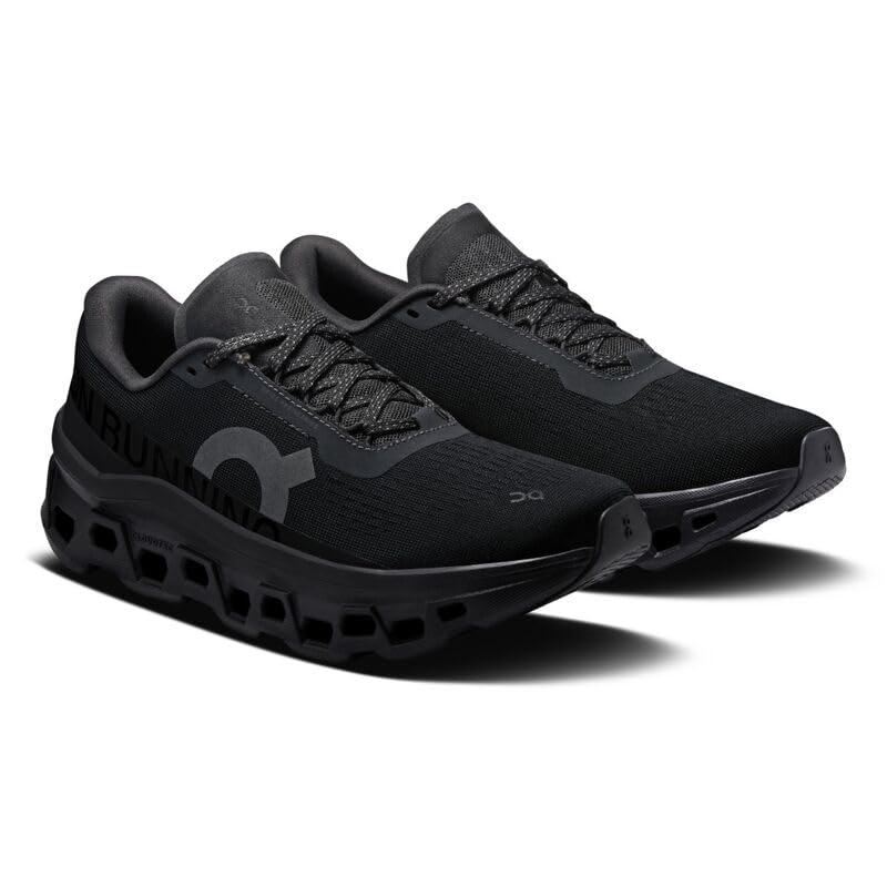 Cloudmonster On Running 1 Zapatillas de Running para Mujer, Color Negro, Amortiguación CloudTec®, Ligeras (Sistema Tallas Calzado EU, Adulto, Mujer, Números, Mediano, 36)