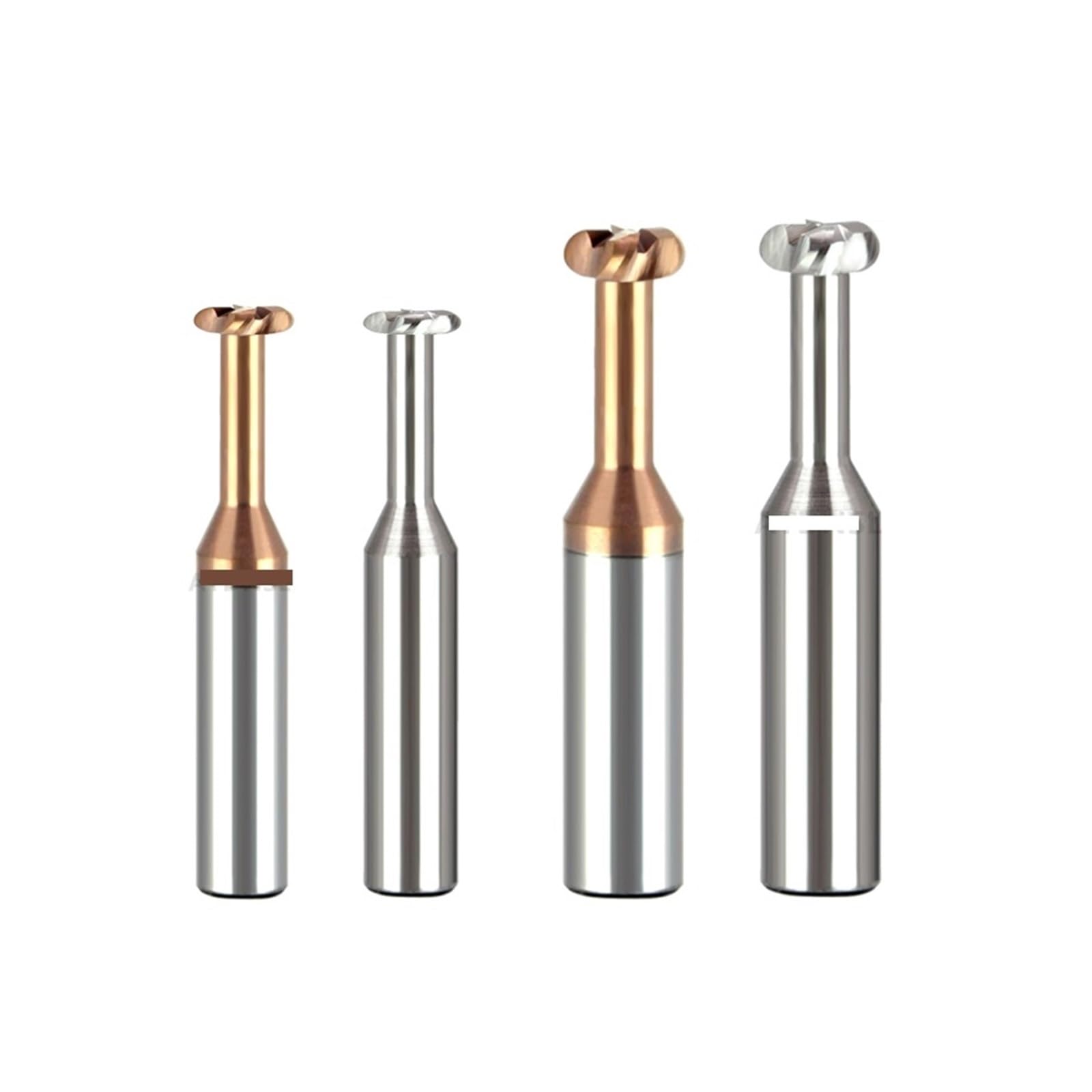 Fraiseà rainure en T rayon d'angle Fraise à rainurer en T, profil concave, outil CNC R0.5/0.75/1/2/3/4/5, usinage acier/aluminium(For Steel,D4xR1x2Hx50L)