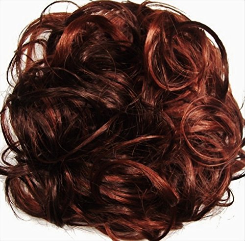 KATIE 7 inch Pony Fastener Hair Scrunchie - 33-130 Dark Auburn-Copper Red