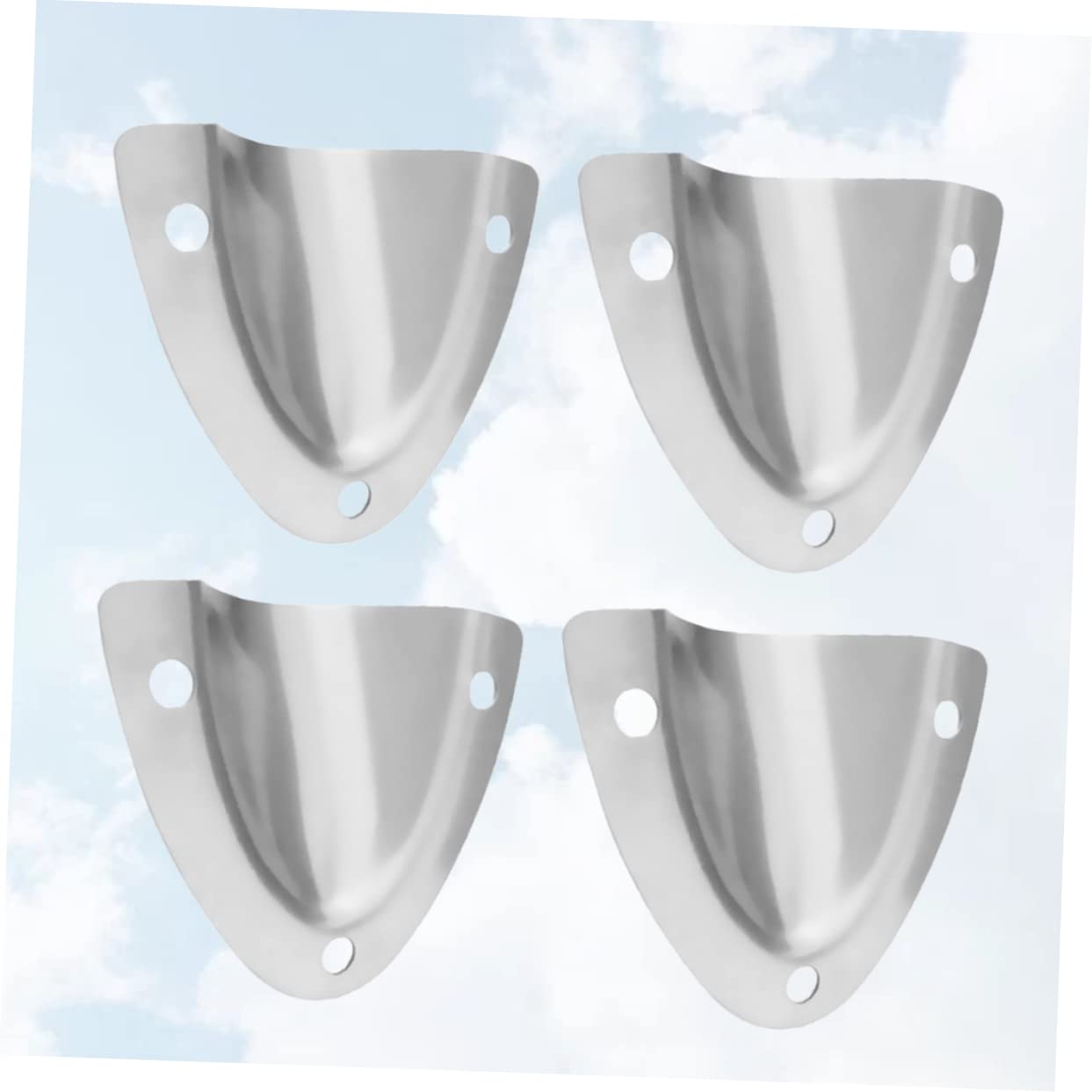 KONTONTY 4pcs Marine Stainless Steel Louvered Vents Air Vents for Boat Pontoon Accessories