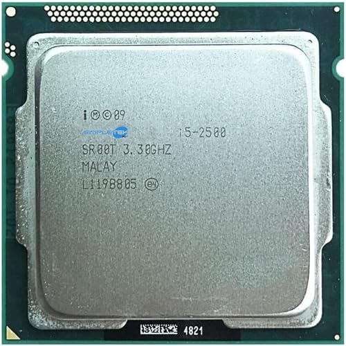 Frequenza base: 3.3 GHz SIMPLETEK - Processore i5 2500 LGA 1155 Quad Core 3.3 GHz Bulk (Ricondizionato)