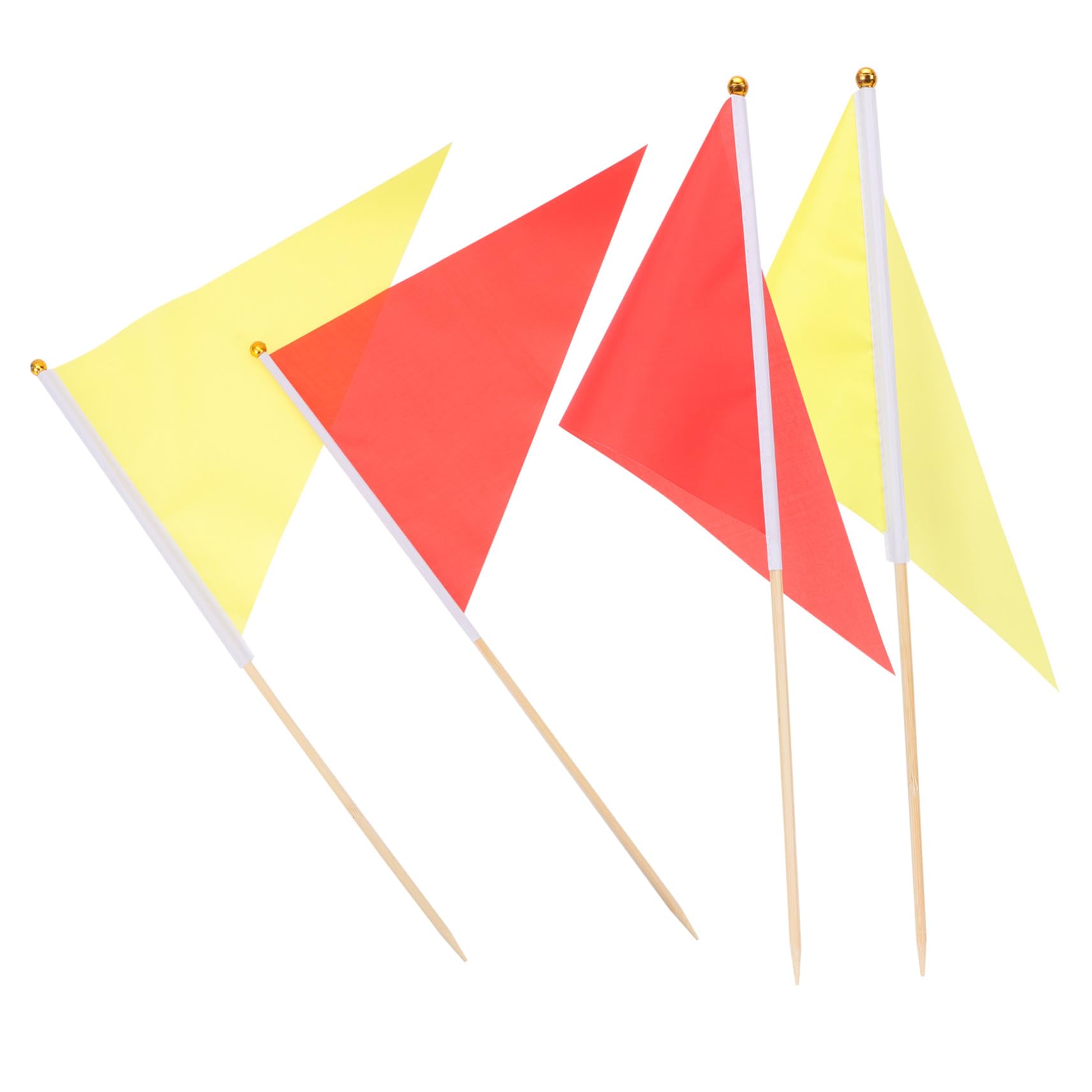 Toddmomy 30piezas Banderas De Marcaje De Césped Banderas Triangulares Para Paisajismo y Encuestas Poste Para Jardines y Construcción