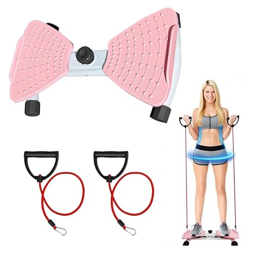 Twist Disque de Taille avec Corde de Traction, Disque de Torsion Fitness pour les Femmes Appareil Taille, Exercices pour les Hanches Abdominaux Entraîneur pour Entraînement à Domicile