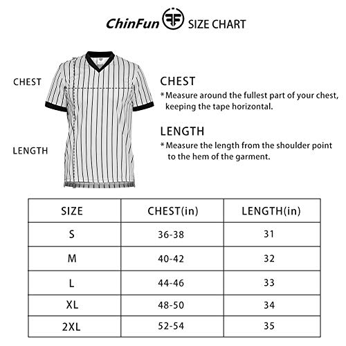 image for ChinFun Men's Grey Basketball Officials Referee Jersey Pro-Style Ref U