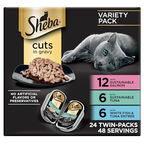 Sheba Perfect Portions Wet Cat Food Cuts in Gravy, with
