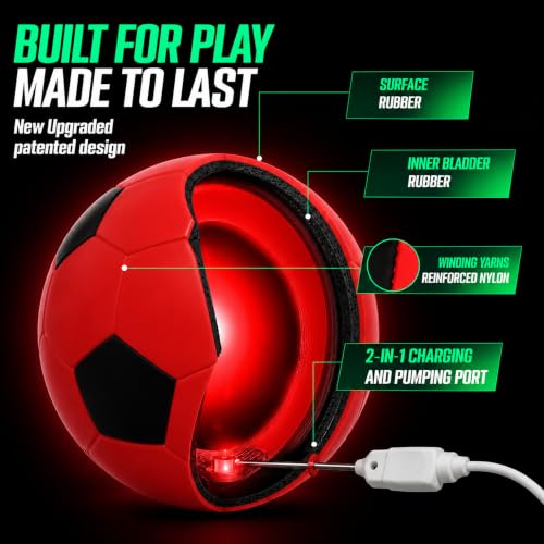 Feeberse Rechargeable Light Up Soccer Ball