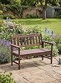 Outdoor Garden Bench,2-Person Poly Lumber Patio Bench, Slatted Patio Loveseat,All-Weather Outdoor Bench that Never Rot and Fade, Suit for Garden, Porch and Park