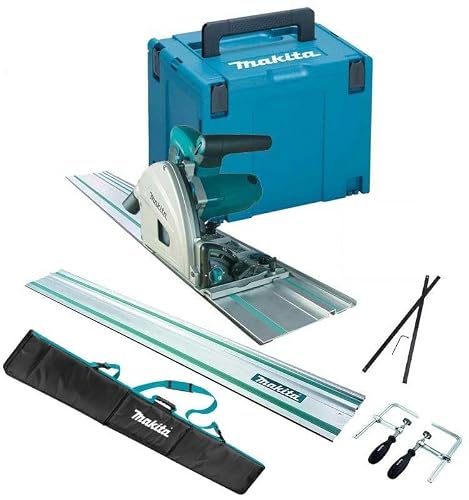 Image of Makita SP6000K1 Plunge Cut Circular Saw 165mm 110v + 2 x Rails + Clamp + Bag