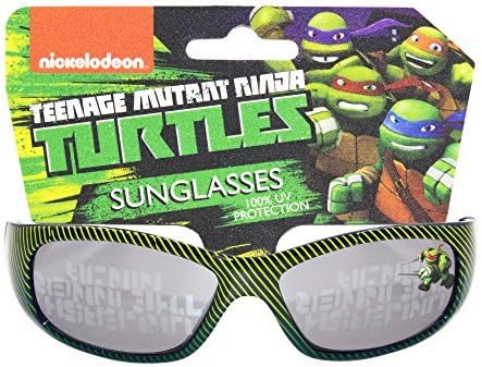 Nickelodeon Teenage Mutant Ninja Turtles Kids Children Boys Sunglasses with 100% UV Protection Black and Yellow Stripes
