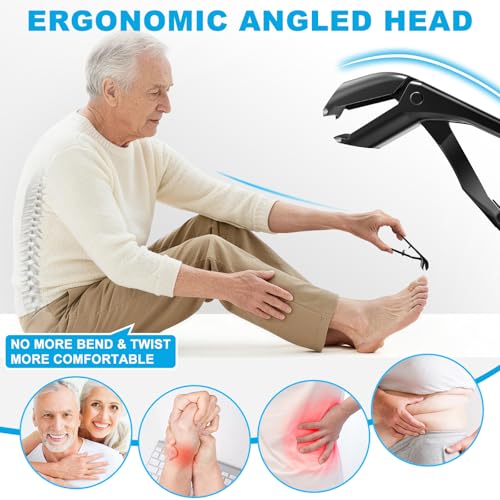 Image of 2026 Toenail Clippers for Thick Toenails for Seniors Angled Head