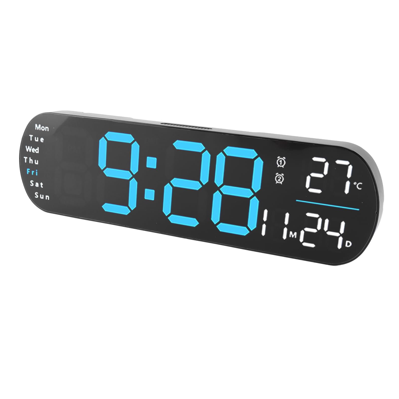 Orologio da Parete Digitale, Display LED da 13,78 Pollici (BLUE)